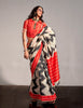 Black And White Woven Soft Silk Saree