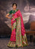 Pink & Green Festive Wear Rangkart Silk Saree With Tassels