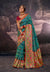 Teal Blue Festive Wear Rangkart Silk Saree With Tassels
