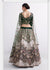 Captivating Green Embroidered Silk Lehenga Choli